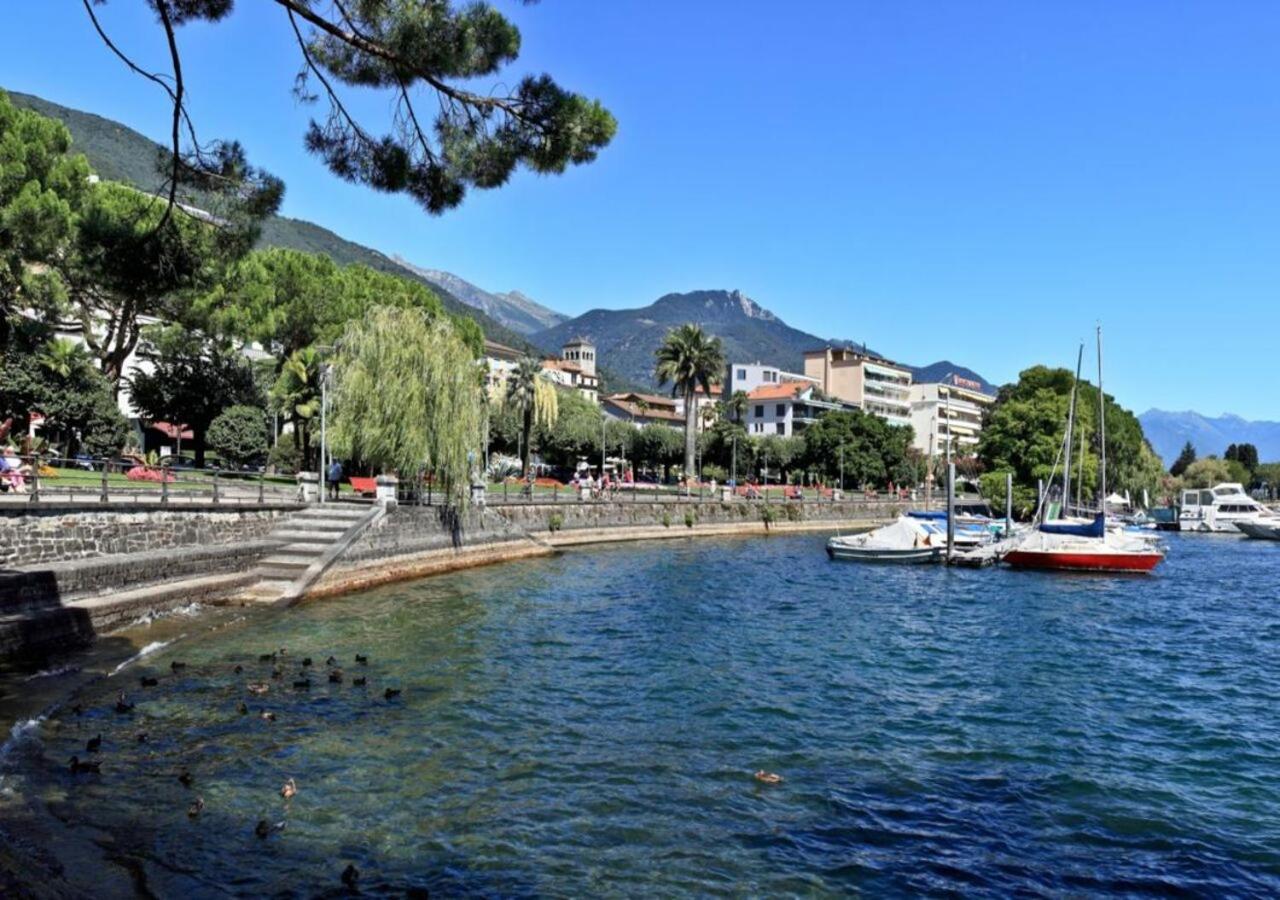 Linda Terrace By Quokka 360 - Modern One-Bedroom Flat With Sun Terrace Locarno Bagian luar foto