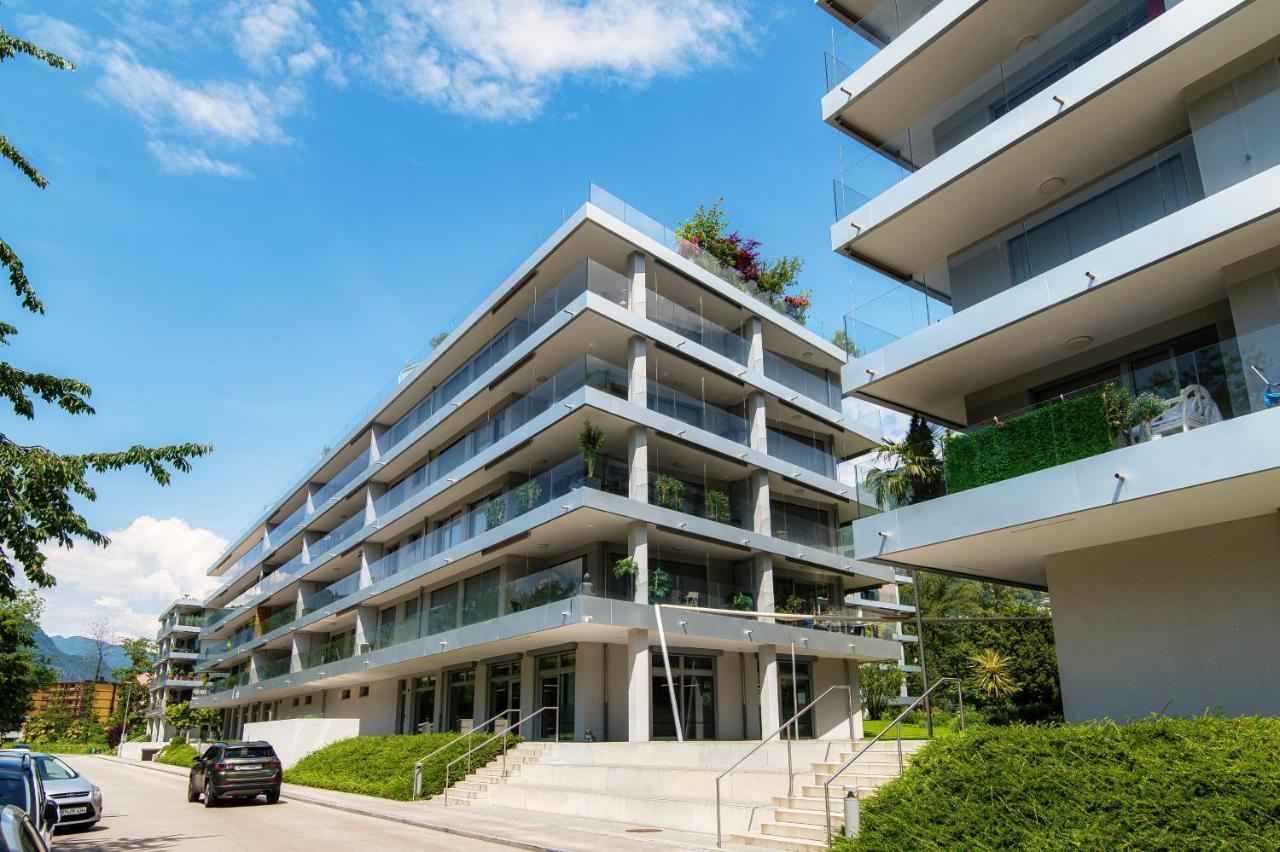 Linda Terrace By Quokka 360 - Modern One-Bedroom Flat With Sun Terrace Locarno Bagian luar foto