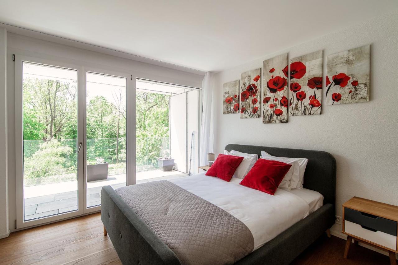 Linda Terrace By Quokka 360 - Modern One-Bedroom Flat With Sun Terrace Locarno Bagian luar foto