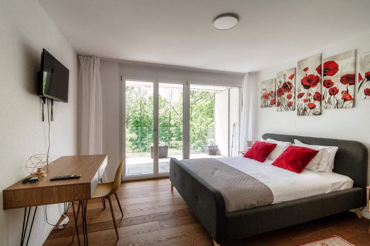 Linda Terrace By Quokka 360 - Modern One-Bedroom Flat With Sun Terrace Locarno Bagian luar foto