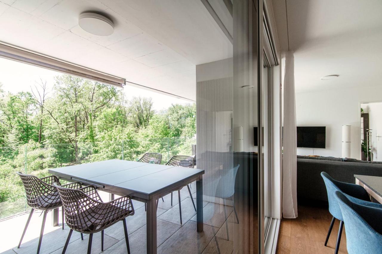 Linda Terrace By Quokka 360 - Modern One-Bedroom Flat With Sun Terrace Locarno Bagian luar foto